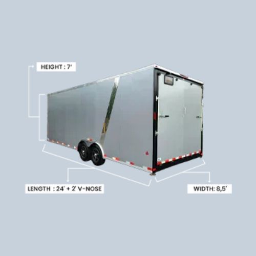 8.5x24 Cargo Trailer Rental 1