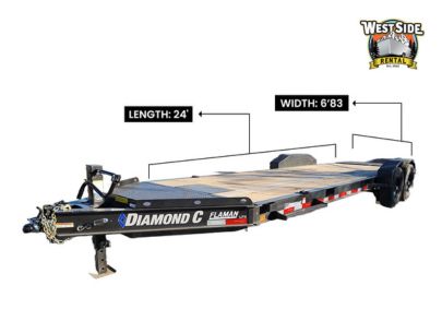 24 ft flat deck trailer 1