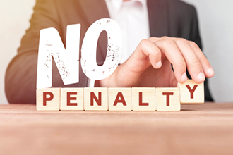 No early payout penalties