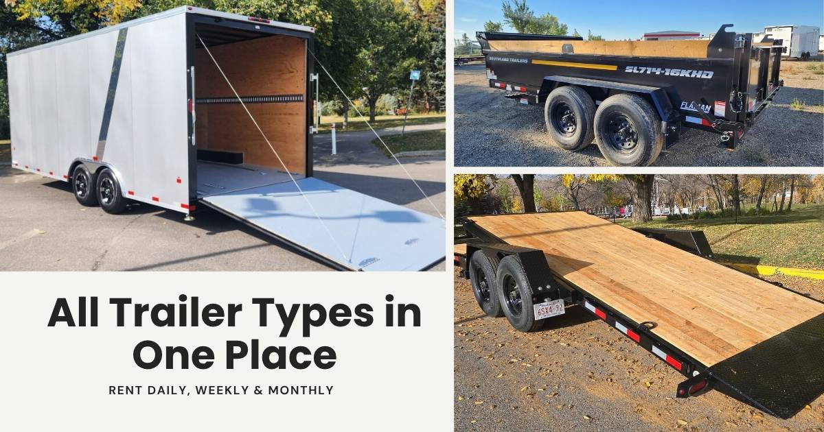Trailer Renting Trailer Rental Calgary | Flatdeck, Enclosed & Dump Trailers for Rent