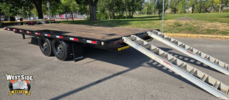 20 ft deckover ftatbed trailer 1