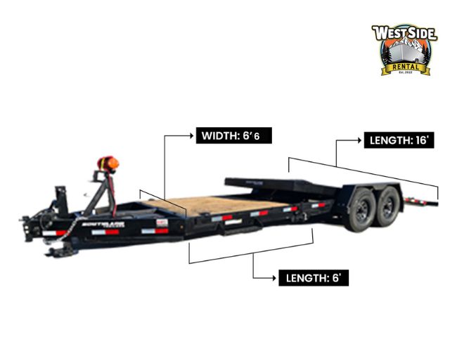 22 ft flat deck trailer