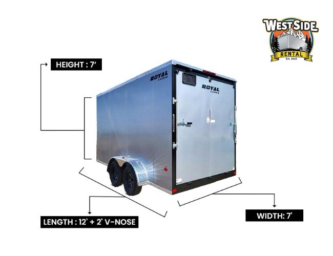 7x12 ft Enclosed Trailer 17 7x12 ft enclosed trailer