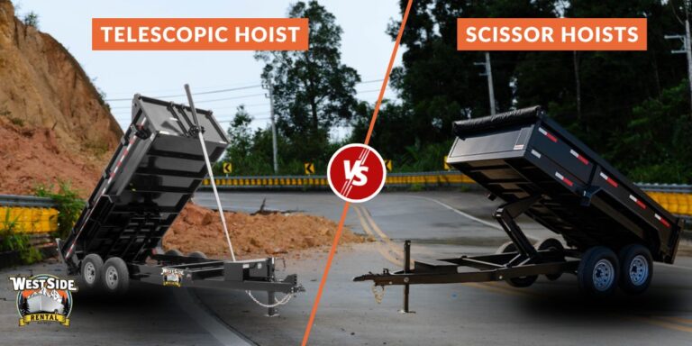 Scissor vs Telescopic Hoists for Dump Trailers