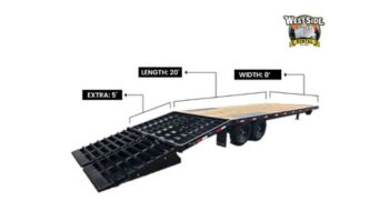 20ft deckover trailer