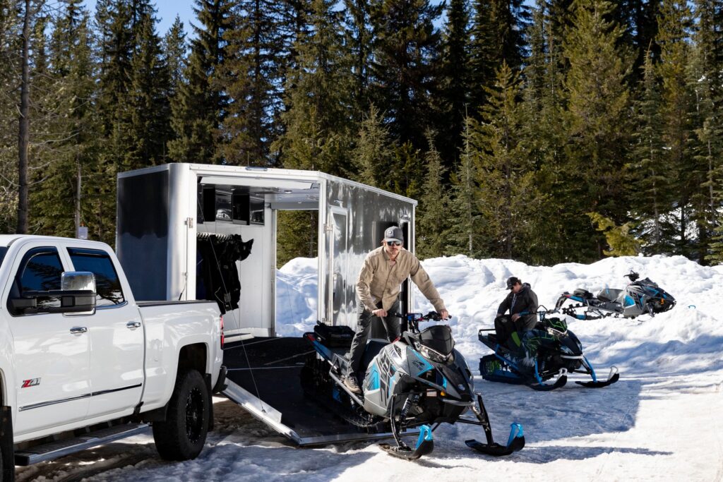 what size enclosed trailer do i need for a snowmobile