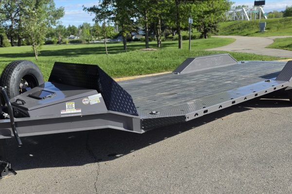 Tilt Deck Trailer 133 24 ft Bumper-Pull Car Hauler Trailer